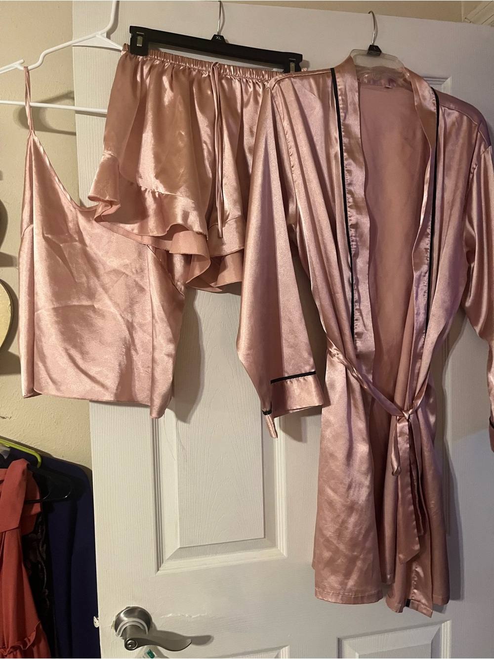 Satin Sleep Shorts - Blush Pink